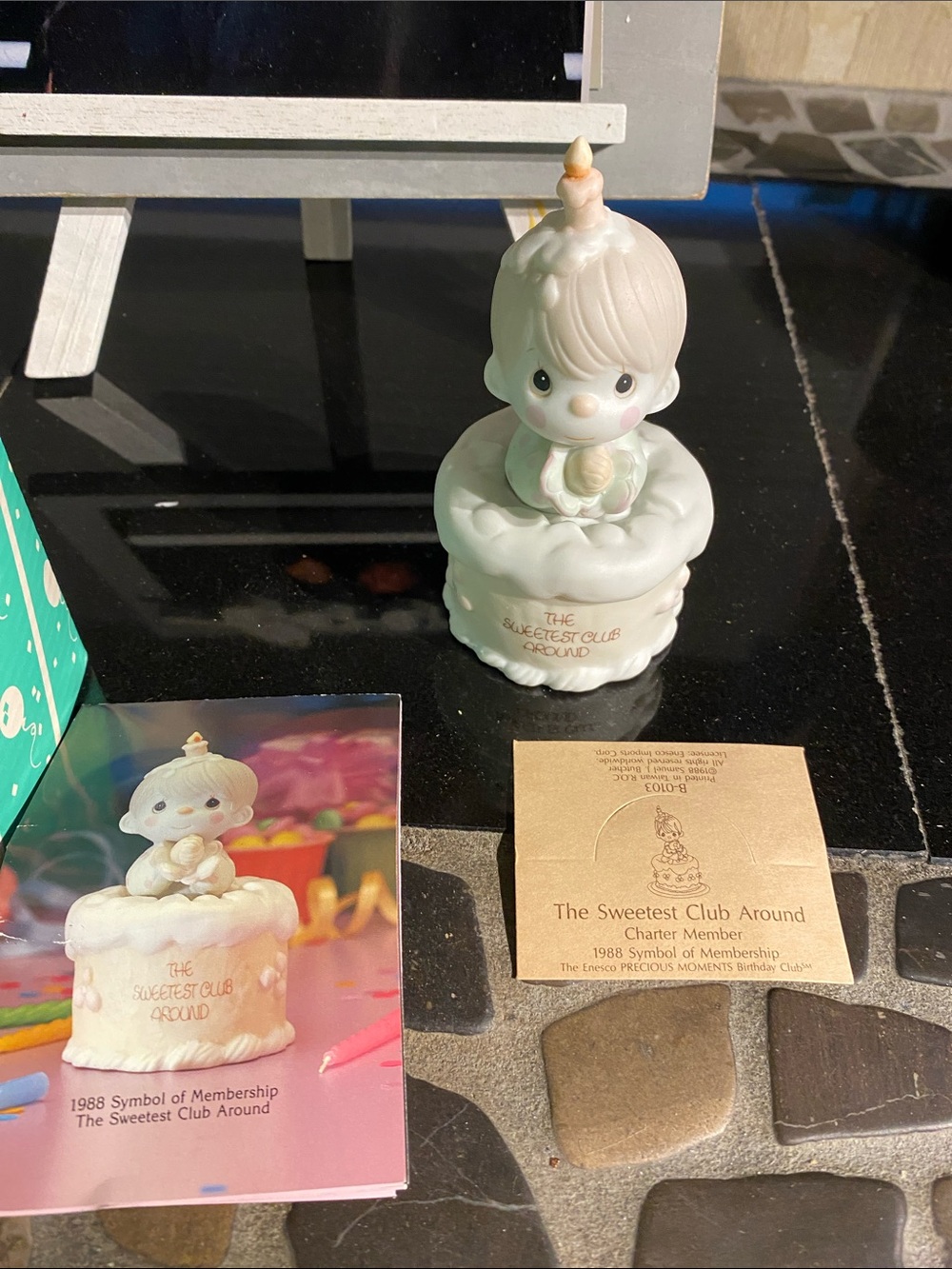 Precious Moments Porcelain Figurine in White and Cream